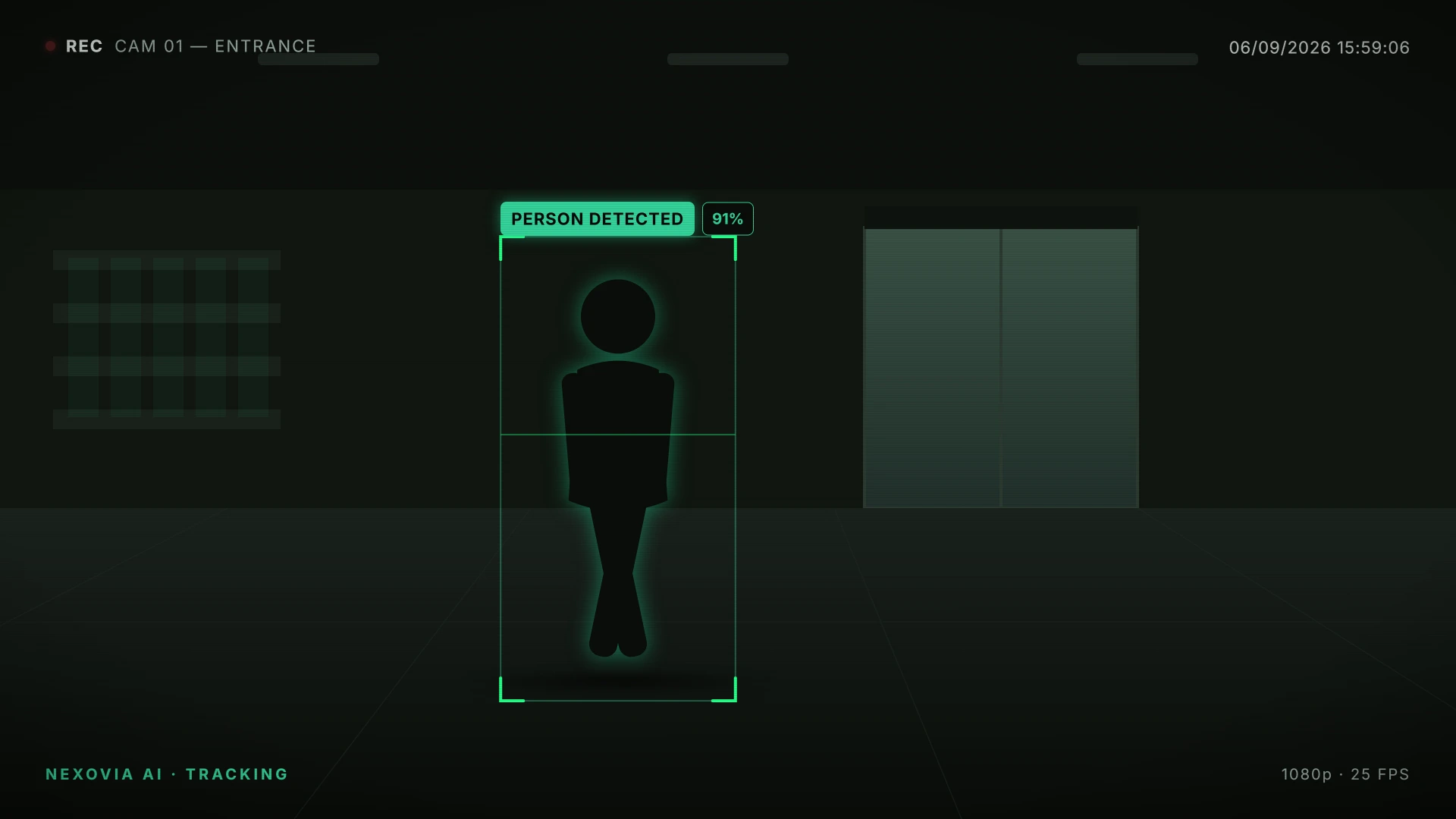 Detection output showing bounding boxes and confidence scores on a live feed
